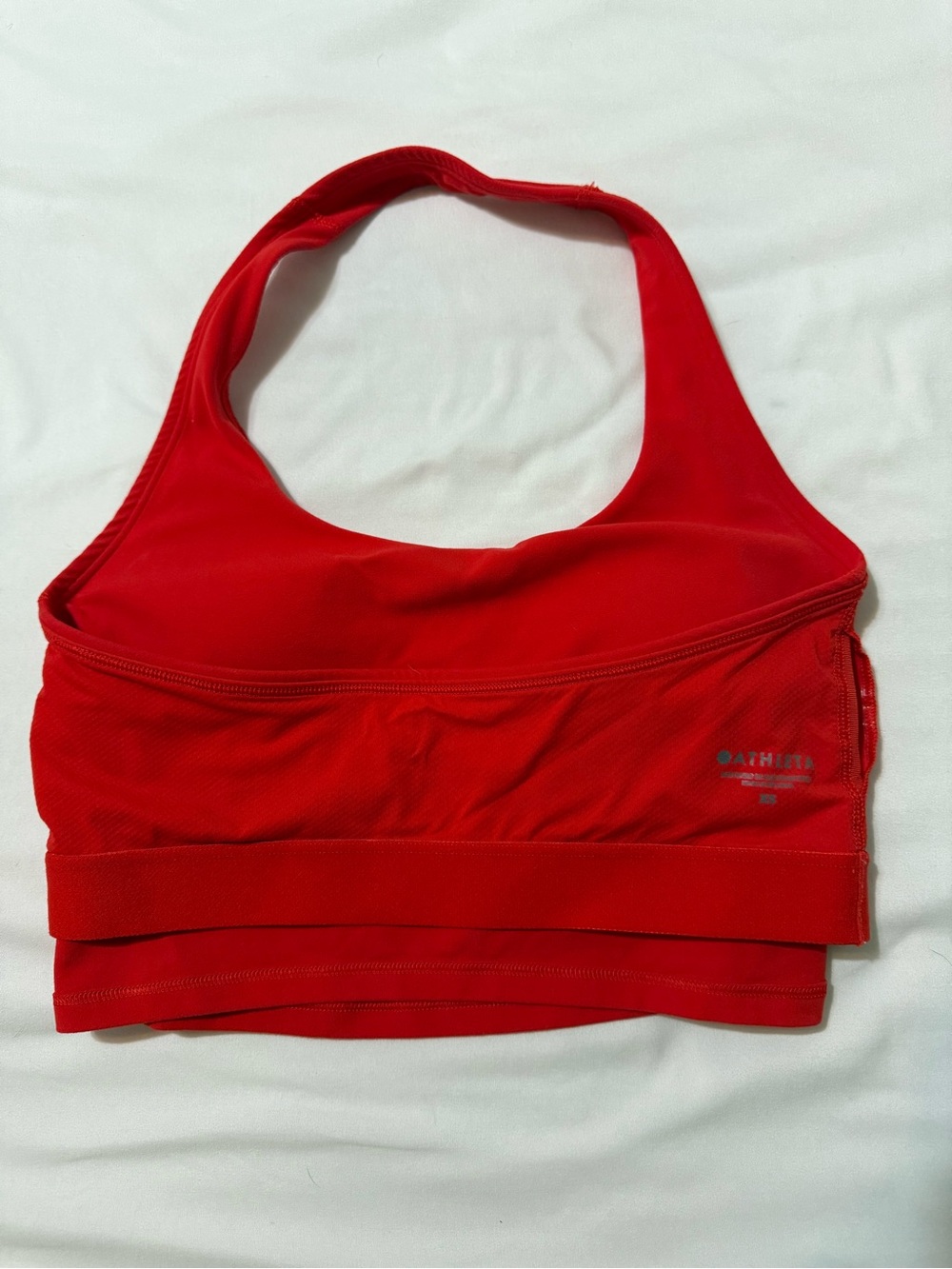 Athleta Red Halter Crop Top - Picture 3 of 4